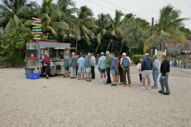 The line continues at the Big Pine Key Fishing Lodge